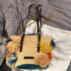 Colorful Straw AAKS tote bag. Never worn.